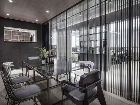 昆明东川区美式轻奢风二手房旧房装修接待区效果图