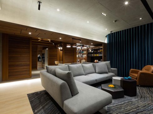 云南昭通工业现代风家装工程装修案例客厅效果图