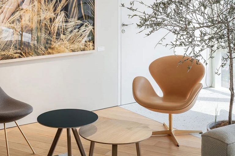 北欧风格办公场景休息等候区环境装修图