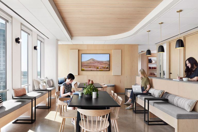 北欧风格办公场所员工休闲区空间装修图