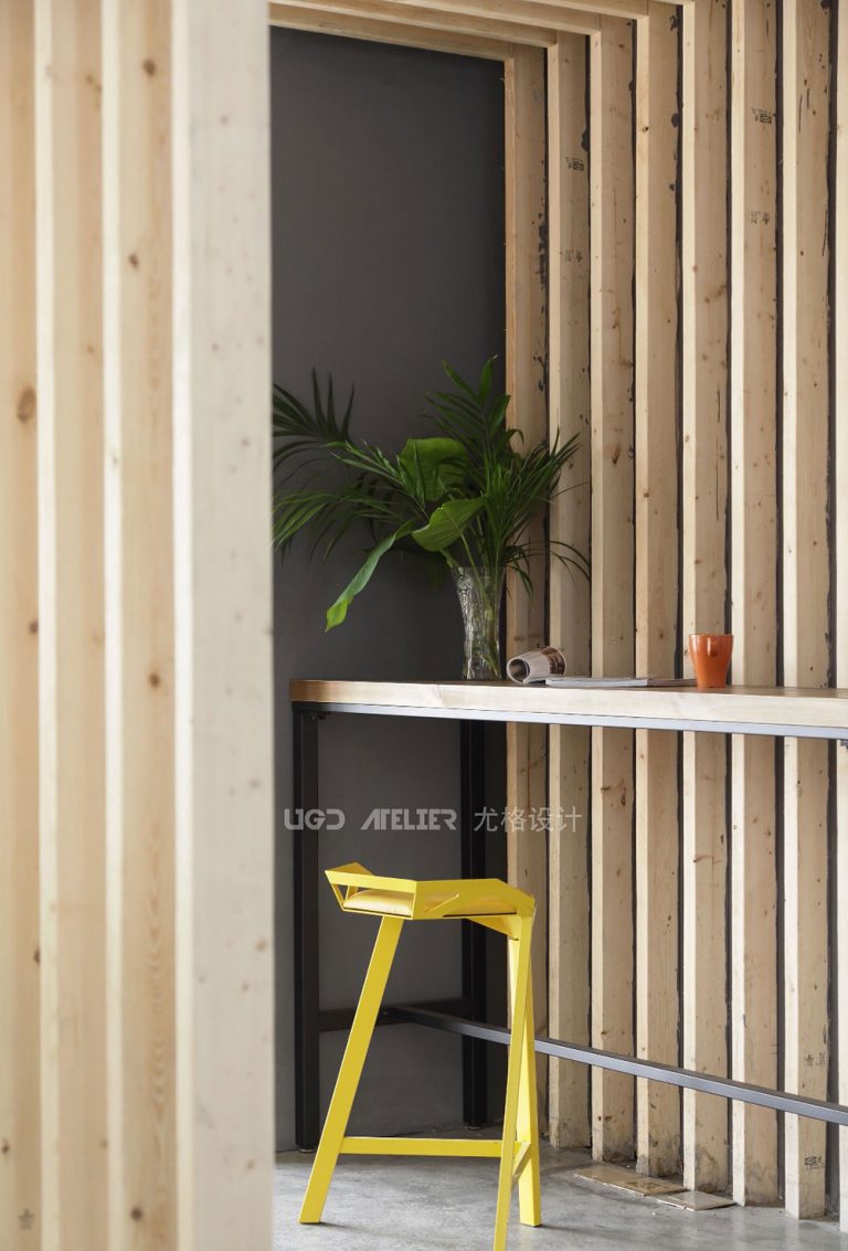 北欧工业风办公空间吧台休闲区装修图