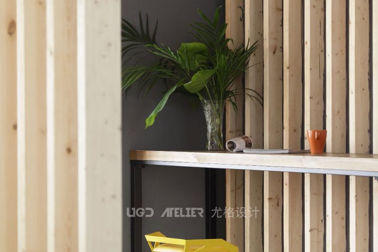 北欧工业风办公空间吧台休闲区装修图