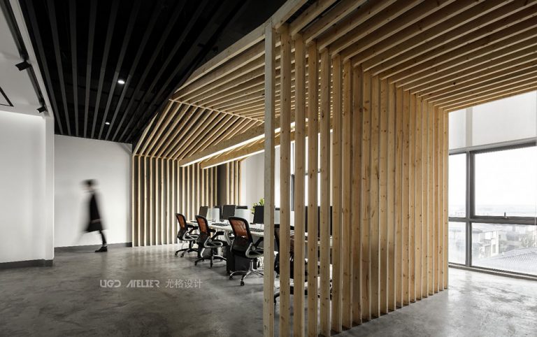 北欧工业风工作室办公区装修图