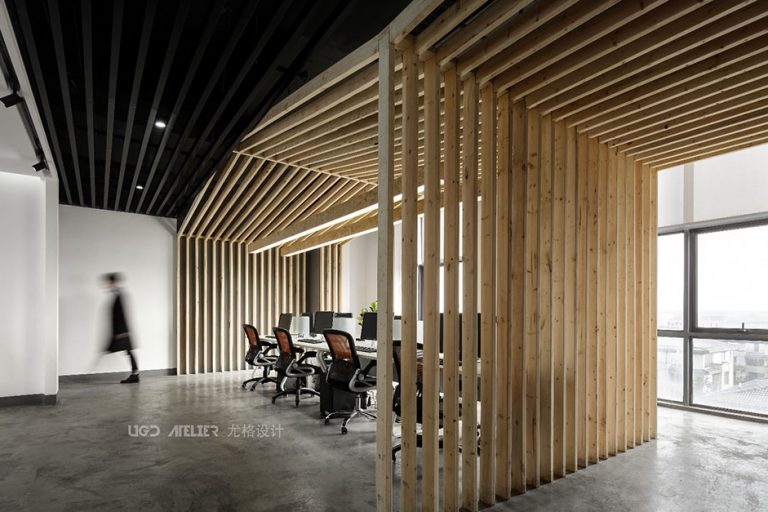 北欧工业风工作室办公区装修图