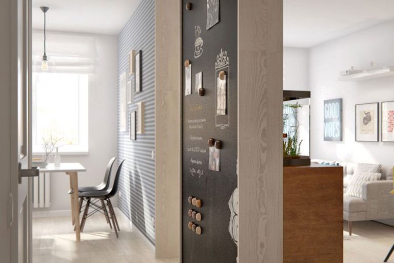 北欧风格家庭住宅案例餐厅走廊效果图