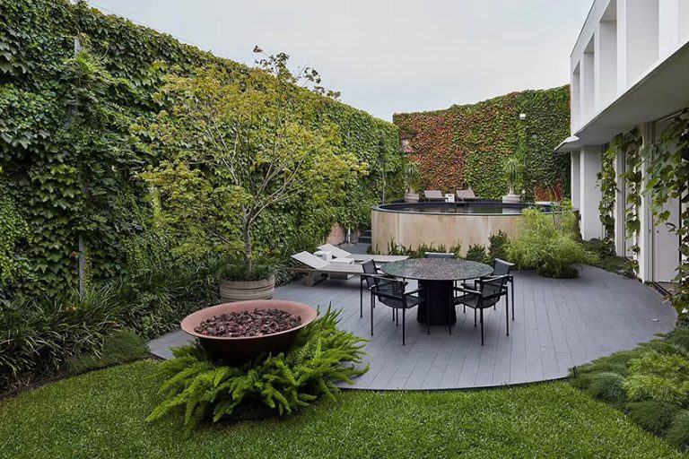 简约风格别墅家居绿植庭院休闲区效果图