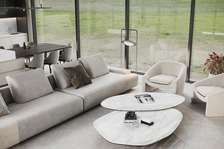 简约风格别墅家居设计案例客餐厅效果图