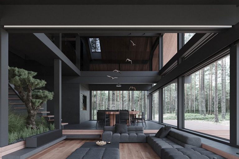 简约风格别墅家居休闲会客厅效果图