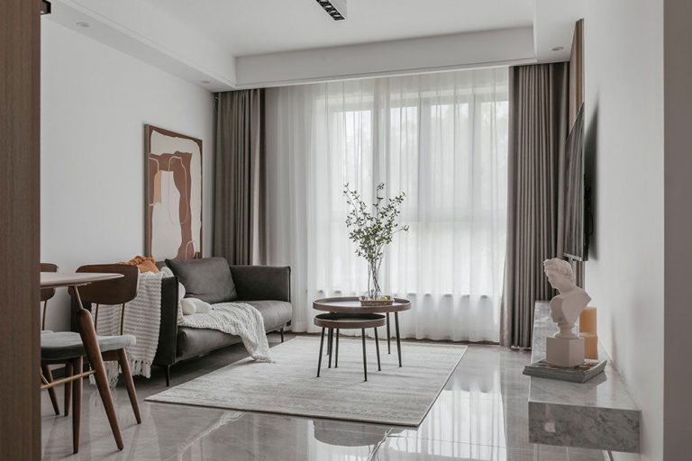 简约风格家居案例客厅场景效果图