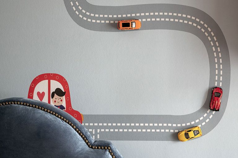 简约风格家居装修设计儿童房床头背景墙效果图