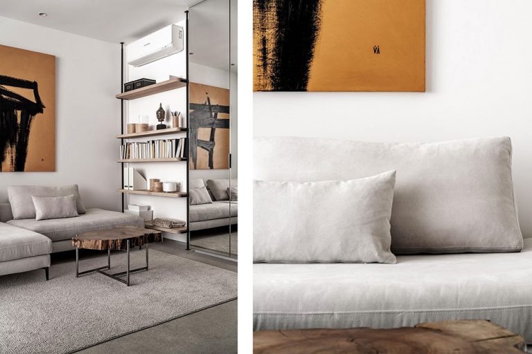 简约风格住宅设计案例休闲阅读区效果图