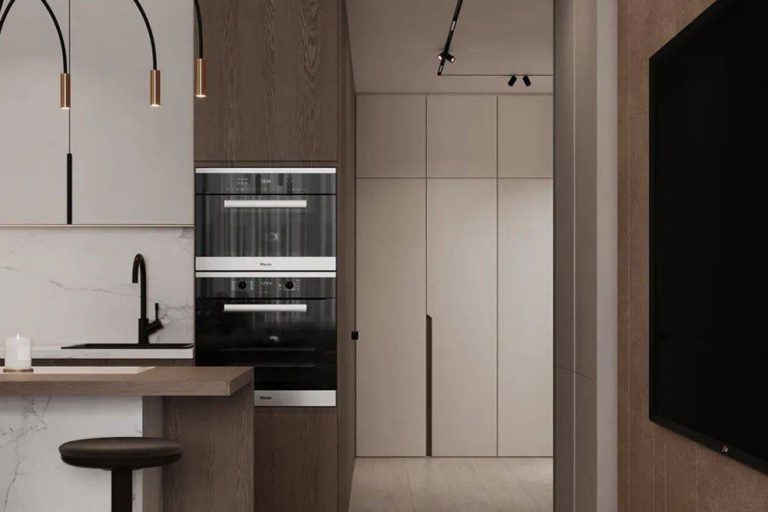 简约风格住宅设计吧台休闲区效果图