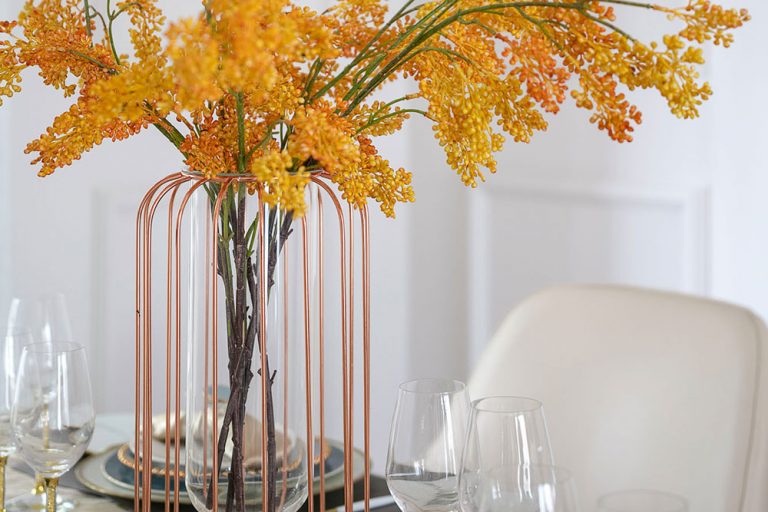 轻奢风格家居餐厅艺术摆件陈设装饰实景图