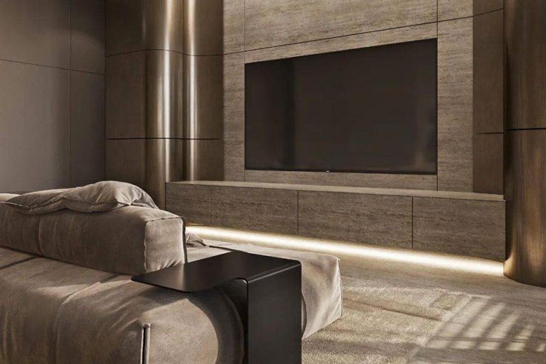 轻奢风格家居客厅空间设计效果图