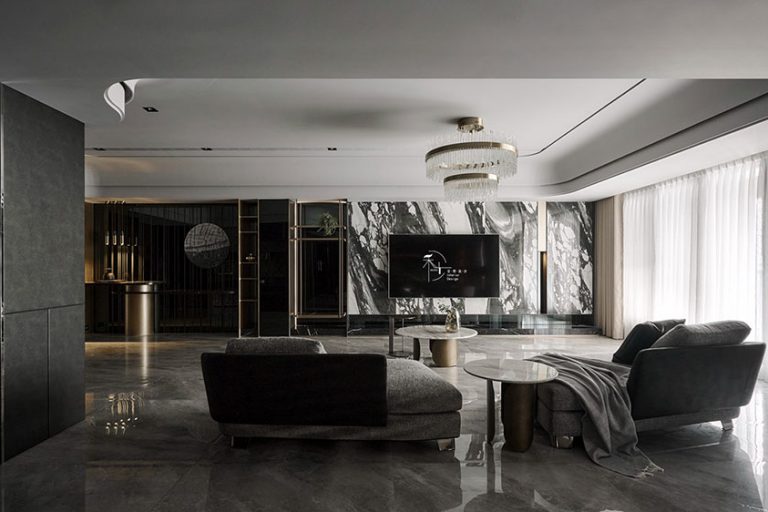 轻奢风格家居客厅空间效果图