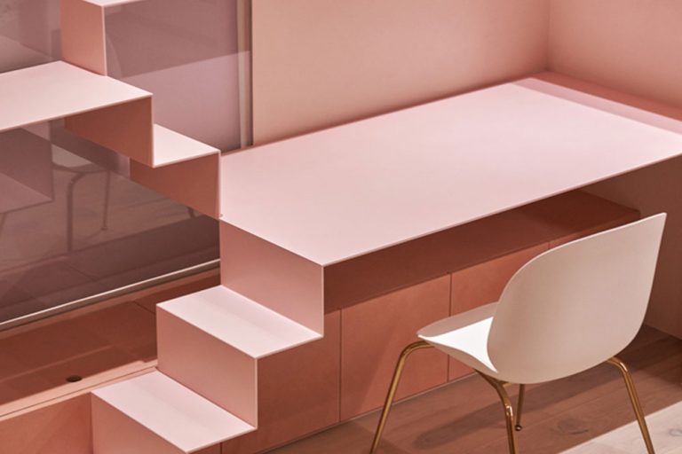 轻奢风格家居女儿房梳妆台空间效果图