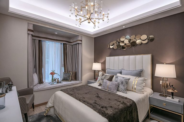 轻奢风格家居主卧效果图