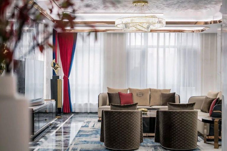 轻奢风格家居装修案例客厅效果图