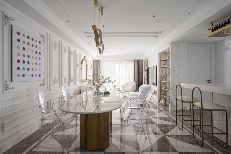 轻奢风格家居装修餐厅效果图