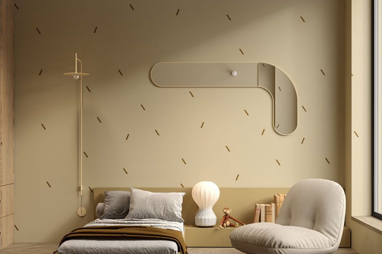 轻奢风格家庭住宅卧室空间案例效果图