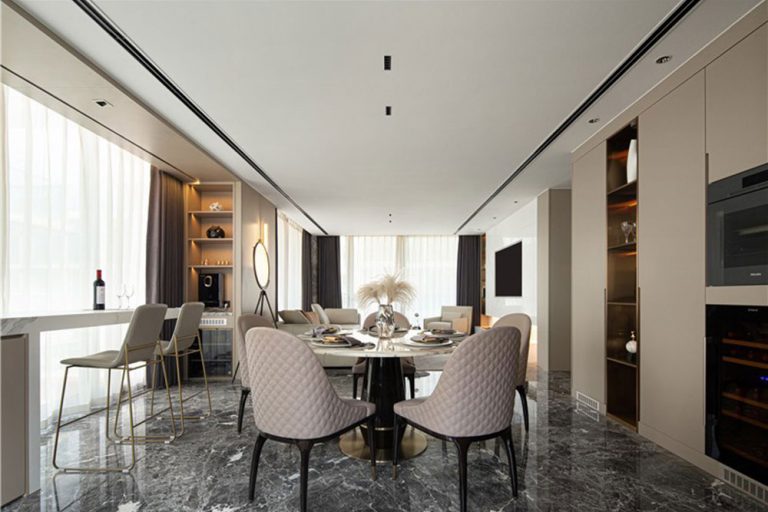 轻奢风格家装工程案例客厅效果图