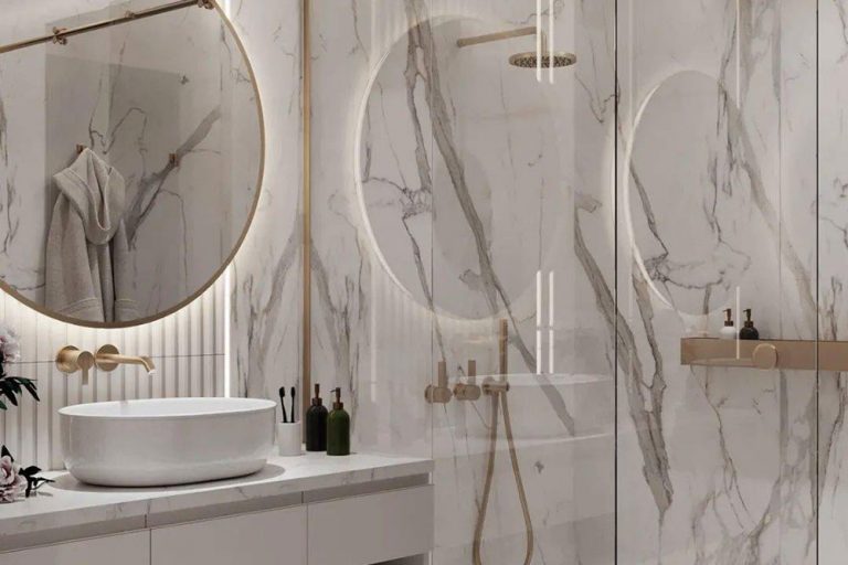 轻奢风格住宅案例浴室效果图