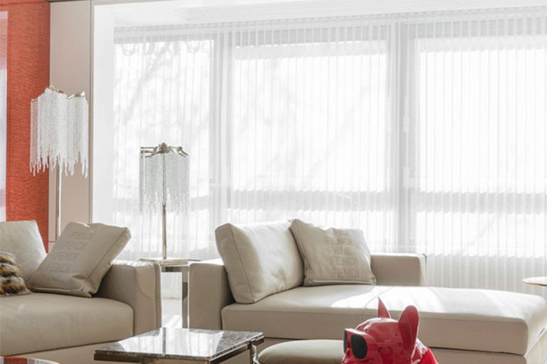 轻奢风格住宅设计案例客厅空间效果图