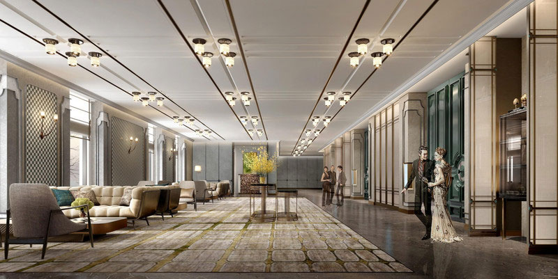 昆明酒店现代中式廊道设计