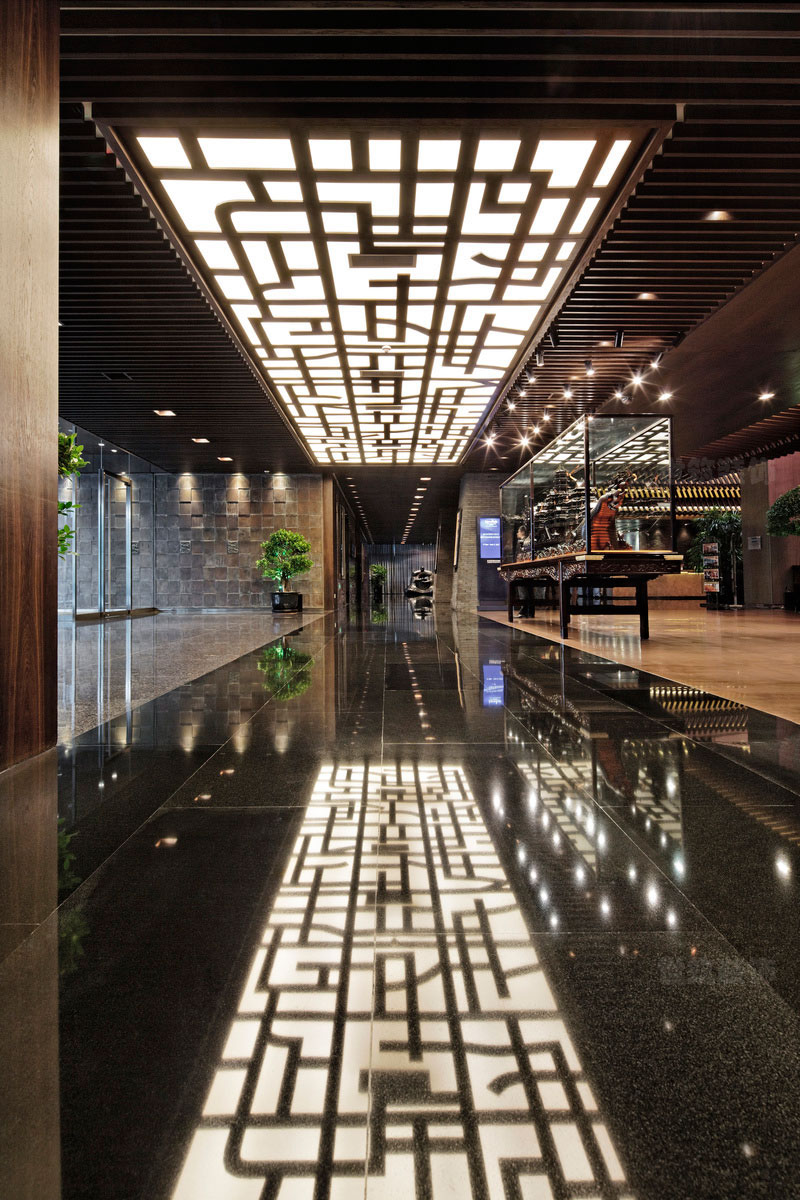 云南丽江古典中式酒店设计实景图元素概念