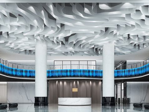 盘龙写字楼前台大厅