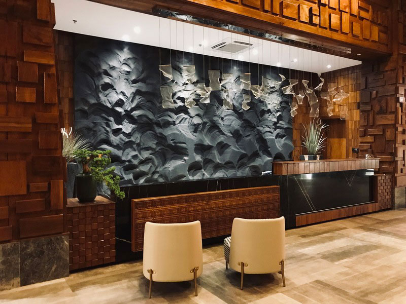 云南安宁温泉酒店装修设计案例 前台 云南安宁温泉酒店装修设计案例 前台