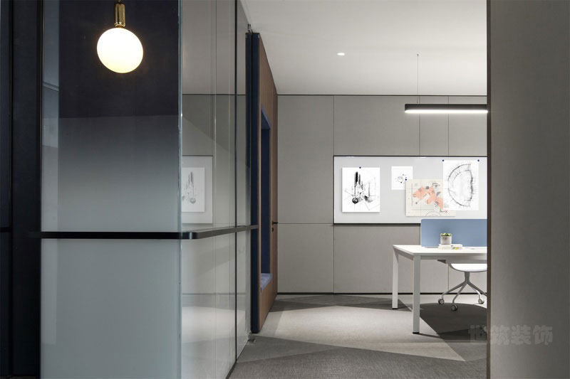云南文山现代风格办公室装修设计效果图家具组合