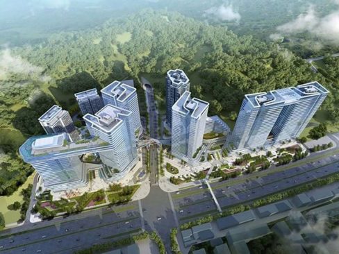 晋宁办公室俯视鸟瞰图