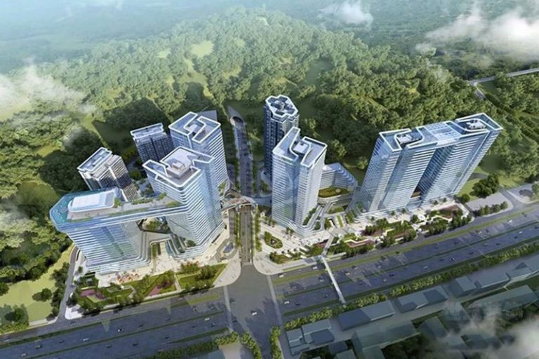 晋宁办公室俯视鸟瞰图