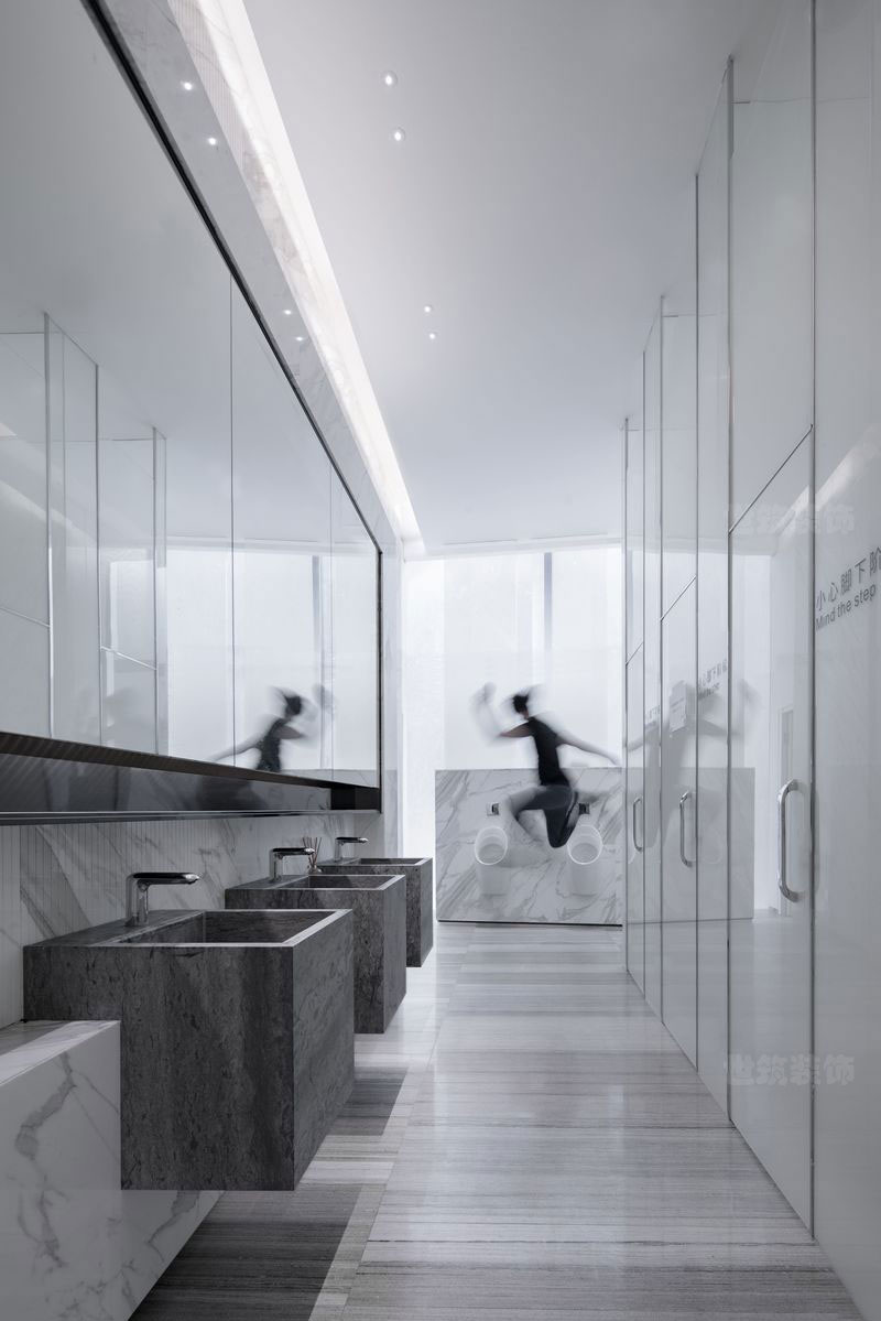 昆明玉溪现代风格办公室装修公司案例盥洗室