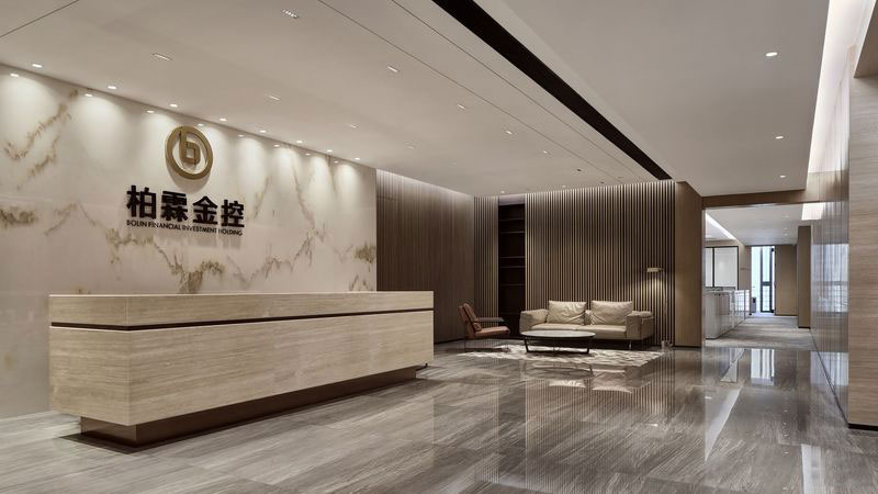昆明石林现代中式办公室装修设计大堂 昆明石林现代中式办公室装修设计大堂
