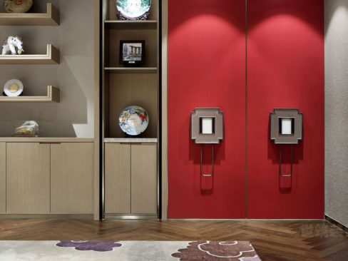 西山办公室红色入户门