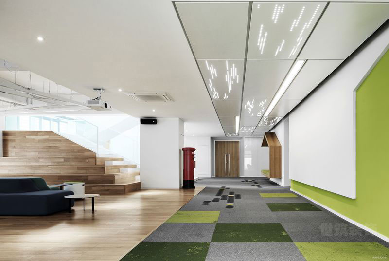 清新现代风的办公室装修设计休息区