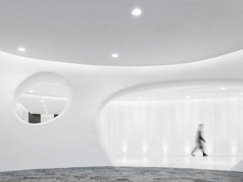 西山办公室造型隔墙