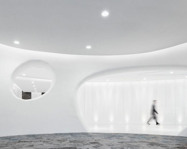 西山办公室造型隔墙