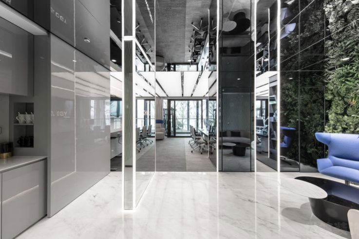 呈贡办公室绿植背景墙