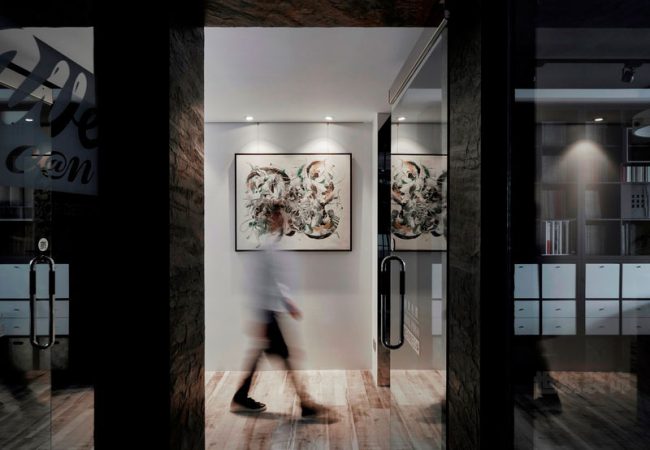 办公室过道墙面装饰图