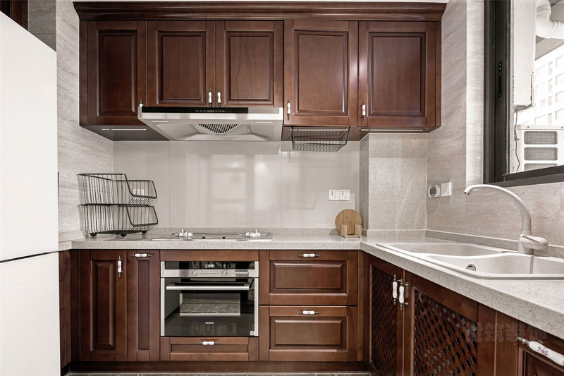 昆明美式现代风格家庭新房装修厨房
