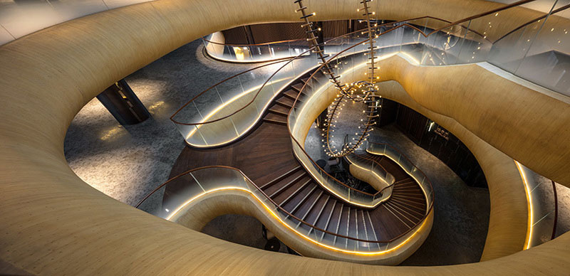 云南红河度假酒店设计案例 楼梯