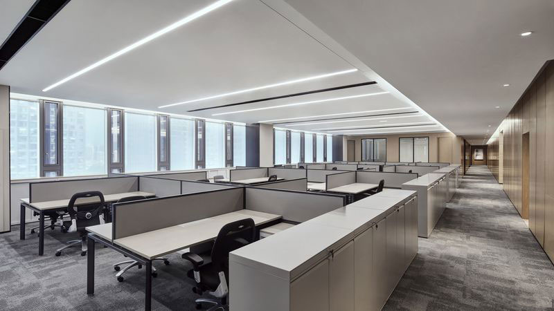 昆明石林现代中式办公室装修设计办公区