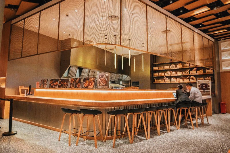 昆明官渡区北欧工业风面包店装修设计藏光吧台 昆明官渡区北欧工业风面包店装修设计藏光吧台