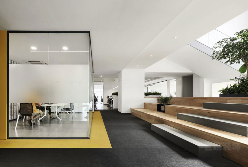清新现代风的办公室装修设计元素概念