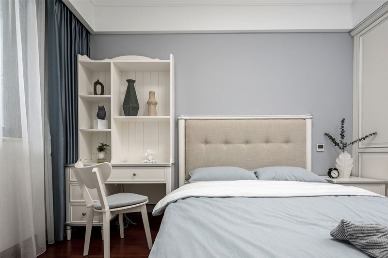 昆明美式现代风格家庭新房装修小孩房睡床