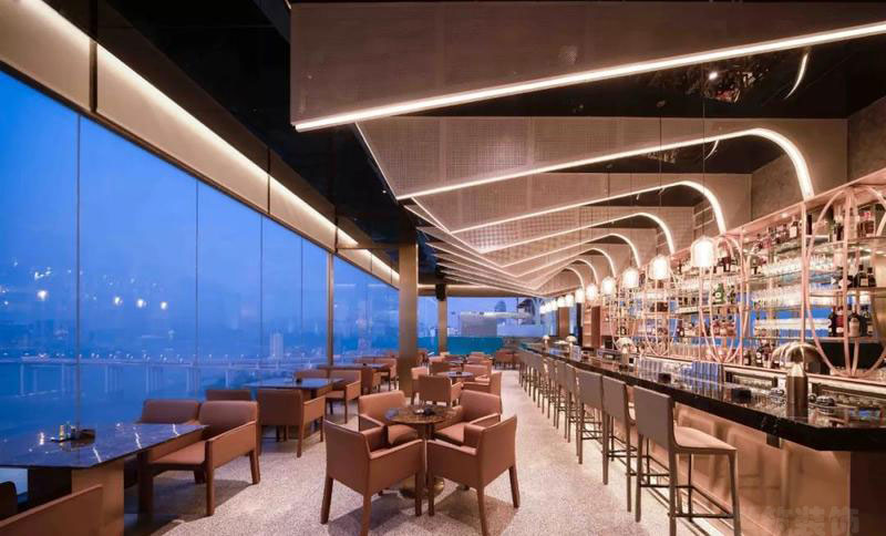昆明五华区现代风格酒店装修改造设计效果酒吧