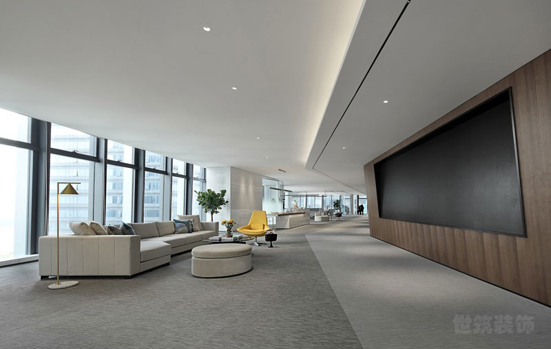 云南文山现代风格办公室装修设计效果图等候区